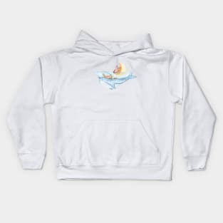 Cute whale Kids Hoodie